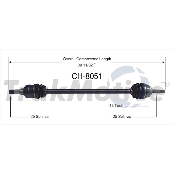 Surtrack Axle Cv Axle Shaft, Ch-8051 CH-8051 - main
